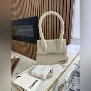 Jacquemus Le Chiquito Moyen light greige color bag